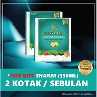 PROMOSI [5:5] 2 KOTAK LURVE TEA FREE SHAKER (350ML) + FREE POSTAGE KAWAL KENCING MANIS TANPA UBAT SH