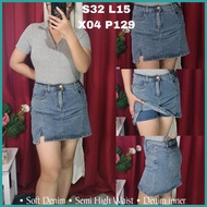 ✅ ⚠️ ◮ Size 31 & 32 Mini-Midi Denim Skirts