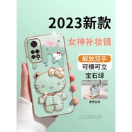 Hello Kitty Casing Redmi note 11 Redmi note 11s Redmi note 11 pro Redmi note 12 poco x5 note 12 pro Phone case cartoon TPU 3D Bracket Electroplating Soft Case Silicone Phone Case