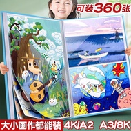 A2 Picture Album Storage Book Art Work Collection Children's Drawing 4k Sketch Drawing Clip-on Drawi