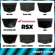 ( HONDA RSX RS-X Winner X ) Nombor Plat Motor Number Plate No Plat + Crystal Font / JPJ Lulus Font +
