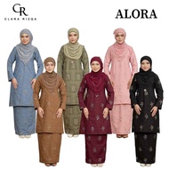 CLARA RIZQA - ALORA baju kurung cantik moden material Cotton Embroidery with lining