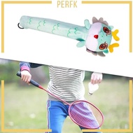 [Perfk] Badminton Racket Badminton Tennis Grip, Cartoon Dragon Doll Racquet Sleeve Non Slip Racket Handle Grip