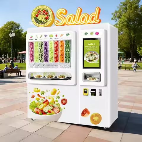 Factory Quality Global Best Seller Unmanned Smart Machine for Mall Commercial Salad Making Vending M