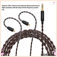 BORAG Headphone Replacement Cable, 3.9ft Lossless Sound 4 Strands Woven Cable, 3.5mm Plug OFC Core H