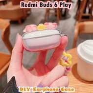 【Direct supply】For Redmi Buds 6 Play Case DIY Niche Cartoon Soft Silicone Earphone Case Casing Cover