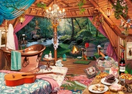Ravensburger Cozy Glamping Puzzle - 500-Piece Large Format Jigsaw | Perfect Interlocking Fit | Vibra