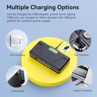 NP-FZ100 20W dual battery storage fast charger with LCD display, compatible with Sony A7R V、A7R IV