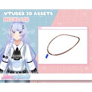 3D Fashion Necklace for Unique Style in the Virtual World, 3D Character Necklace, Elegant Streaming 
