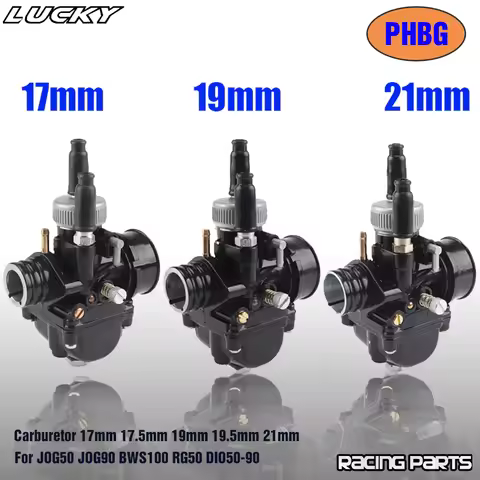 PHBG 17/19/21 Carburetor 17mm 17.5mm 19mm 19.5mm 21mm Racing Carburador Carb For JOG50 JOG90 BWS100