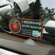 Car Sentry Mode Recorder Static Sticker For Tesla Model 3 X S Y Recording Reminder Inner Window Cave