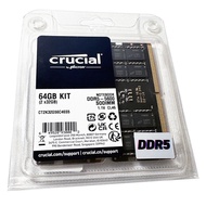 Crucial 64GB (2x32GB) DDR5 5600MHz 262-Pin SO-DIMM RAM Laptop Memory Kit, CT2K32G56C46S5