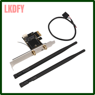 LKDFY PCI-E X1 ถึง M.2 NGFF E-Key Wifi Wireless Network Adapter Converter Card พร้อม Bluetooth สําหรับเดสก์ท็อปพีซี LKGLY