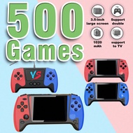 1 ชิ้น เครื่องเล่นเกมพกพา พร้อมเกมคลาสสิก 500 เกม ในหน้าจอ HD ขนาด 3.5 นิ้ว สามารถเชื่อมต่อกับทีวีได
