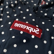 Supreme x CDG Polka Dot Box Logo Hoodie Navy sweatshirt