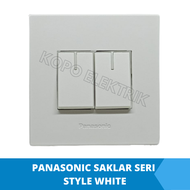 Panasonic Saklar Seri Style White Tanam Saklar Putih Minimalis