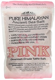 Pure Pink Himalayan Ancient Sea Salt 2 lb. Resealable Bag - Gourmet Grade - Fine Grain