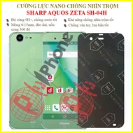 Sharp Aquos Zeta SH-04H anti-peeping sticker (sh04h) - 9H+ nano flexible tempered sticker