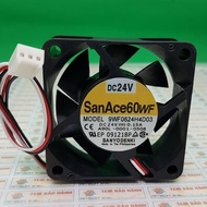 9WF0624H4D03 Sanyo Denki SanAce Fan 60WF 24V-0.15A Size 60x60x25mm White Zac