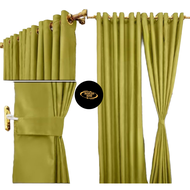 Gorden Jendela Pintu Minimalis Ring Smokering - Emboss Polos Promo Murah