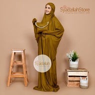 SYADZILAH - Mukena Terusan Dewasa Polos Katun Rayon Travelling