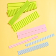 KALAIEN 4pcs Long Stripe Strip Divider Cutters New Pattern 3D Printed Fondant Bar Shape Cutter Set D