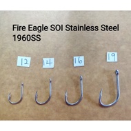 Clearance stock 1960SS 100 pcs/box Fire Eagle SOI Stainless Steel Fishing Fish Hook