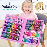 150/208Pcs Painting Set Children's Graffiti Drawing Board Set Art Enlightenment Coloring Set