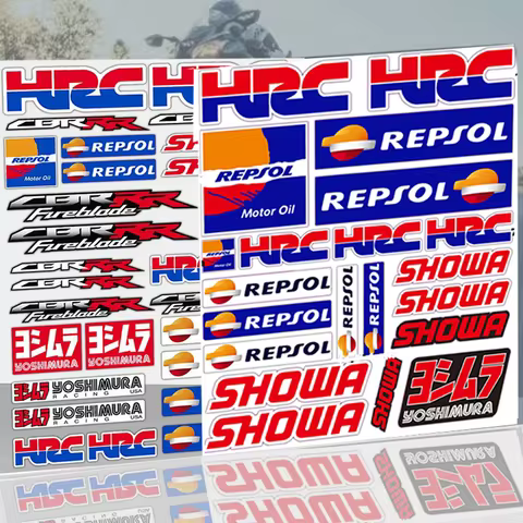 For Honda HRC SHOWA Repsol Yoshimura Stickers Motorcycle accessories CBR CB650R CBR650R CBR1000RR CB