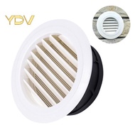 [YDV] Exterior Wall Air Vent Grille Plastic Round Air Exhaust Vent Grille Ducting [New]