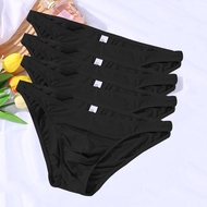 男生內褲三角 內褲男 4 helai seluar dalam lelaki baru, sutera ais kering cepat, seluar lelaki separuh bungkus,