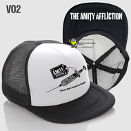 The Amity Affliction I Should Be Happy Topi Snapback Trucker Jaring Topi Band Metal The Amity Afflic