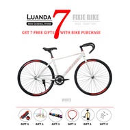 LUANDA Fixie Bikes High Carbon Steel Bike Road Bike Alloy Wheels 700×23c