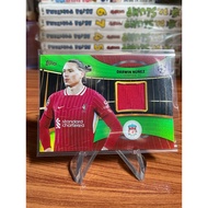 Liverpool Darwin's Real Cloth Card Set Nunjaz.(Darwin Nunez.) Limited 199 Sheets