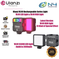 Ulanzi VL-49 /VL49 RGB / VL-61 /W49 / ILIGHT LED Video Light Battery On Camera Vlog Photography Ligh