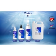 CODEX 70% Alcohol Instant Hand Sanitizer 100ML, 500ML & 1 Liter. KKM/MOH Approved
