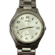 SEIKO mens watches quartz wrist watch analogues stainless WHT SLV 7N42-6110 Direct from Japan Second