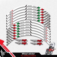 For Aprilia Racing RS4 RS125  Motorcycle Outer wheel rim stickers tire film border reflective decals