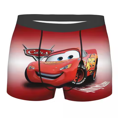 Custom Lighting McQueen Boxers Shorts Men's Cartoon Briefs Underwear Novelty Underpants