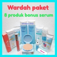 Paket Wardah Kosmetik Skincare Seserahan Make Up 9 in 1 Serum Wardah