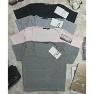 ZARA square neck tops