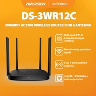 Hikvision DS-3WR12C 300MBPS AC1200 WIRELESS ROUTER 5DBI 4 ANTENNA