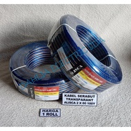 TRANSPARENT STRING CABLE 2 X 80 100Y ALISCA