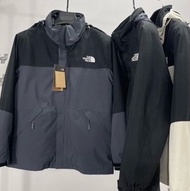 外國預訂 3色選 the north face 户外機能防水料 三合一 可拆卸有絨內膽 風褸連帽外套