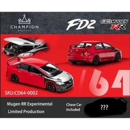 CHAMPION DIECAST Honda Civic FD2 Mugen RR Experimental Silver Red