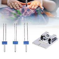 4Pcs Double Needles Sewing Machine Parts Metal Sewing Machine Twin Needles For All Low Shank Snap-On Singer For Brother Babylock