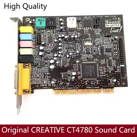 Original for Creative CT4780 PCI 4.1 SOUND CARD support XP/Win7 WORKING GOOD with shipping
