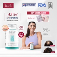 【Official】Unichi Hair Gummy , Teddi Lab Hair Nutrition，Sea Salt & Green Grap Flavour