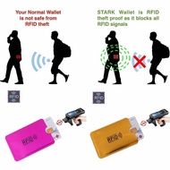 Borong ANTI RFID Secured Wallet BLOCKER Reader Protection Card Holder RFID Blocking Anti-Theft Wallet