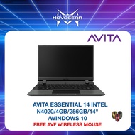 AVITA ESSENTIAL 14 14" AVT-NE14A2MYC44A LAPTOP- (N4020 , 4GB, 256GB SSD, WINDOWS 10)